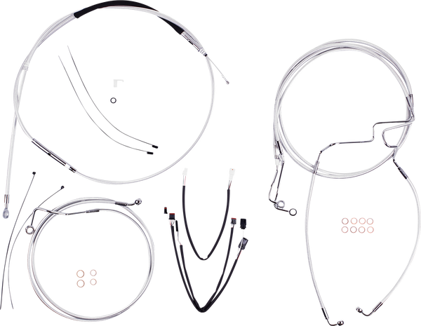 Sterling Chromite Ii® Designer Handlebar Installation Kit Silver, 1, nordicamoto.ro