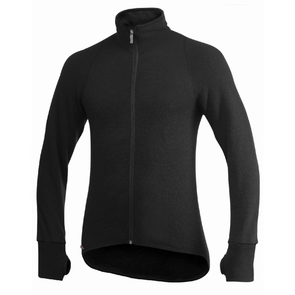 Woolpower Full zip 400 merinó középrétegű kabát, fekete, L, 1, nordicamoto.ro