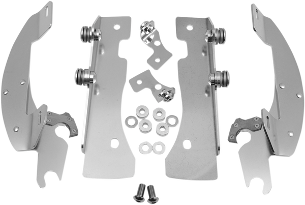 Fats/slim Windshield Trigger-lock Complete Mount Kit Polished, 1, nordicamoto.ro