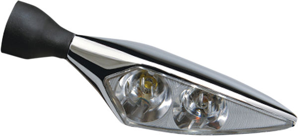 Micro Rhombus Extreme Turn Signals Chrome, 1, nordicamoto.ro