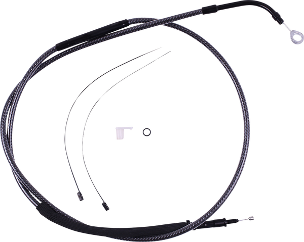 High-efficiency Polished Karbonfibr Clutch Cable Silver, 2, nordicamoto.ro