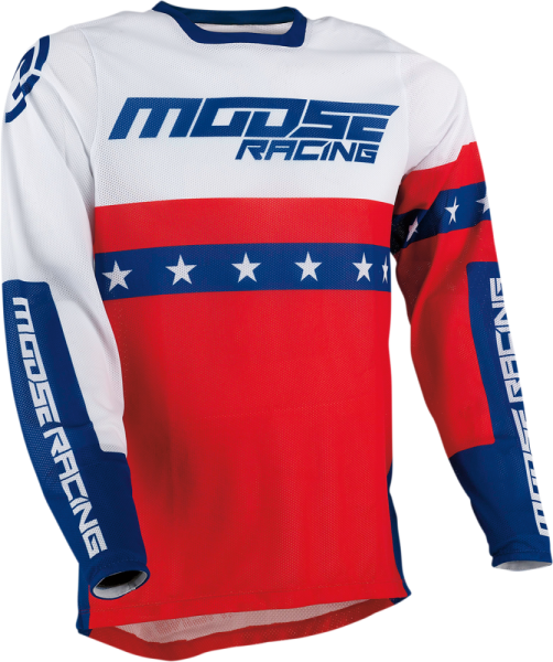 Tricou Moose Racing Sahara Blue/Red/White L +, 1, nordicamoto.ro
