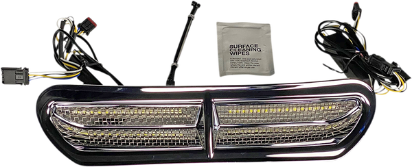 Led Vent Insert - Amber/white - Black Amber, White, 1, nordicamoto.ro