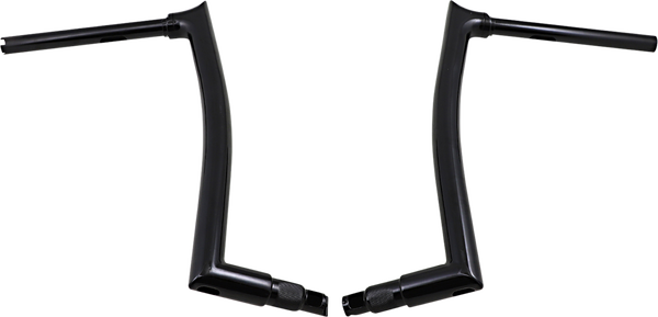 1-1/2(r) Ez Install Pointed Top Handlebar Black, 2, nordicamoto.ro