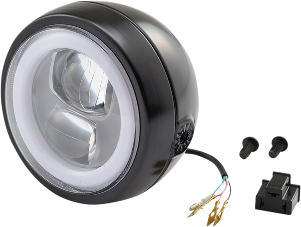 Headlight Capsule Black, 1, nordicamoto.ro