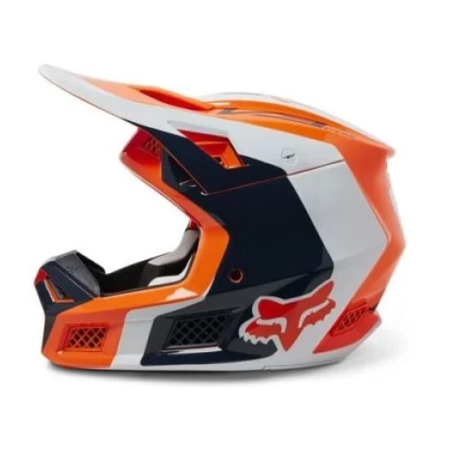 Fox MX V3 RS EFEKT ECE sisak, narancssárga fluoreszkáló, S-es méret, 4, nordicamoto.ro