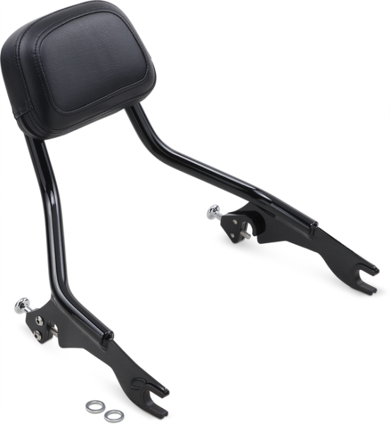 Short Detachable Backrest Black, 1, nordicamoto.ro