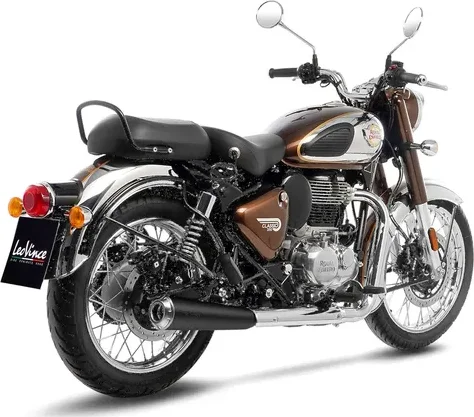 LeoVince Classic Racer Black Edition slip-on kipufogórendszer a Royal Enfield Meteor 350-hez (2021–2025), 2, nordicamoto.ro