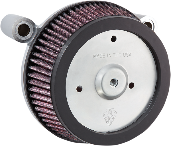 Big Sucker Air Filter Kit Accepts 8(r) Round Aftermarket Covers Only Red, 1, nordicamoto.ro