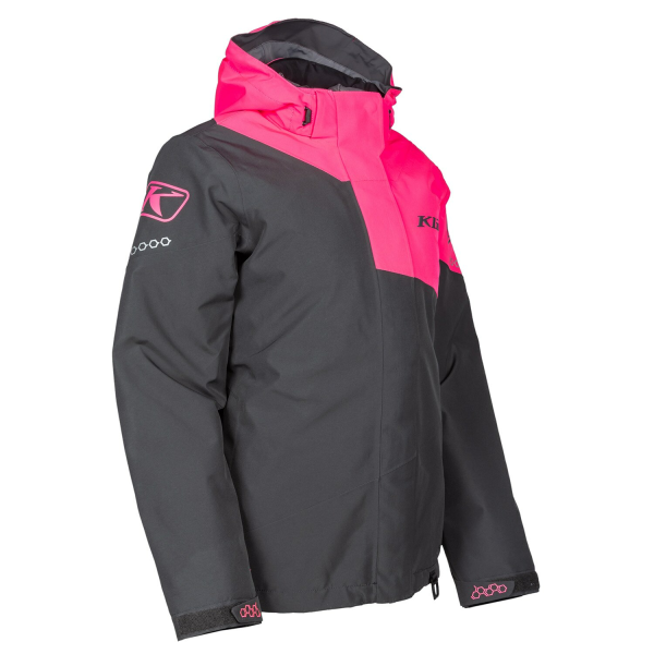Klim Fuse Insulated Knockout rózsaszín női motoros kabát – Asphalt, 15, nordicamoto.ro