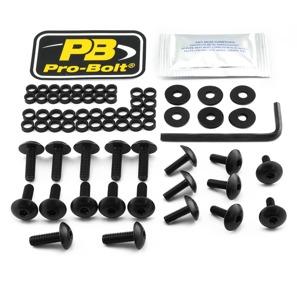 Fairing Bolt Kit For Suzuki Black, 1, nordicamoto.ro