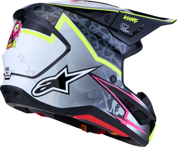 Alpinestars S-M7 Blaster sisak, fekete/szürke/sárga, XXL, 8, nordicamoto.ro