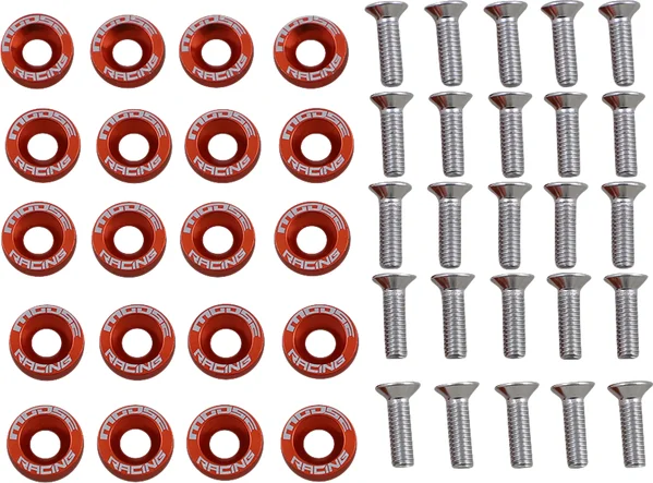 Fender Washer Kit Orange, 1, nordicamoto.ro