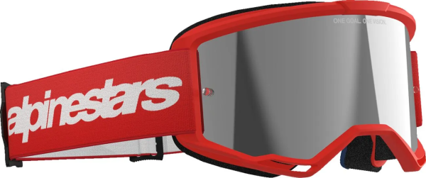 Alpinestars Vision 3 Wordmark piros síszemüveg, 3, nordicamoto.ro