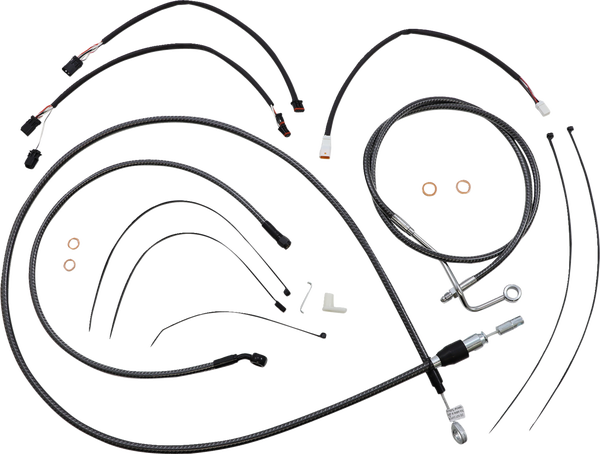Karbonfibr Designer Handlebar Installation Kit Silver, 1, nordicamoto.ro