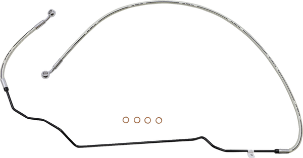 Braided Front Brake Line Chrome, Sterling Chromite® Ii Oversize [+102 mm (4'')], 1, nordicamoto.ro