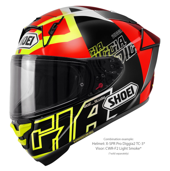 Casca Integrala SHOEI X-SPR PRO DIGGIA2 TC-3 Negru/Rosu/Galben L, 3, nordicamoto.ro