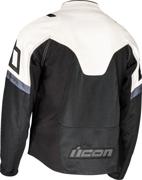 ICON Contra3 kabát, fekete, fehér, 3XL, 3, nordicamoto.ro