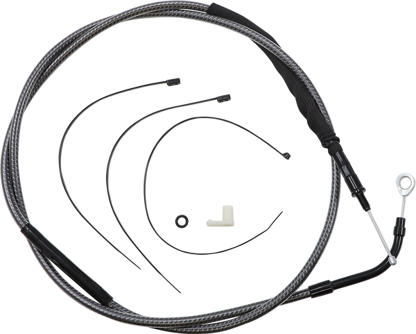 High-efficiency Polished Karbonfibr Clutch Cable Silver, 1, nordicamoto.ro
