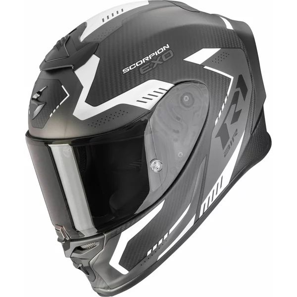 SCORPION EXO-R1 EVO CARBON AIR PROPEL S teljes arcú sport sisak, fekete/piros, 7, nordicamoto.ro