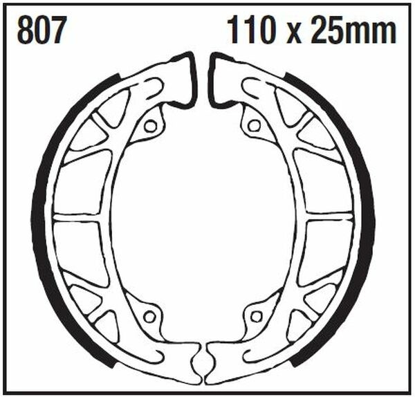 Standard Brake Shoes, 2, nordicamoto.ro