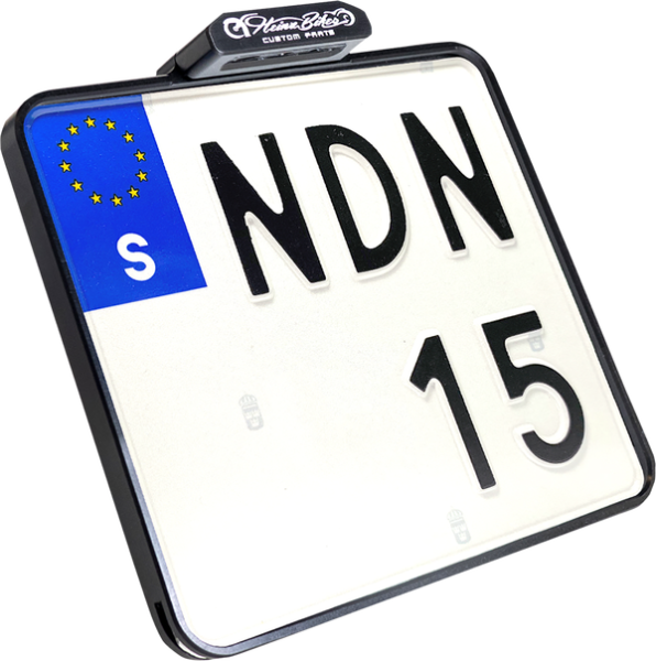 License Plate With Taillight Black, 2, nordicamoto.ro