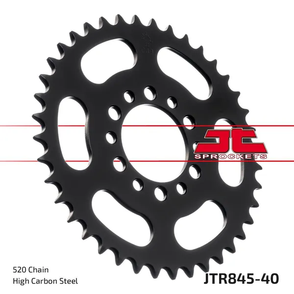 JT SPROCKETS Fekete hátsó lánckerék, 1, nordicamoto.ro