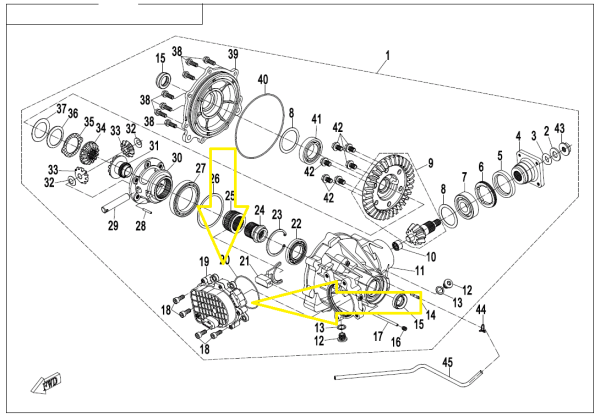 Elöl elhelyezett motorral felszerelt 2X4/4X4 CF MOTO 500/600/800, 2, nordicamoto.ro