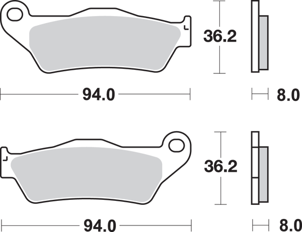 Ls Street Excel Sintered Rear Brake Pads, 1, nordicamoto.ro