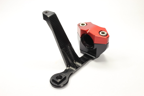2d.gt Handlebar Risers Black, Red, 2, nordicamoto.ro