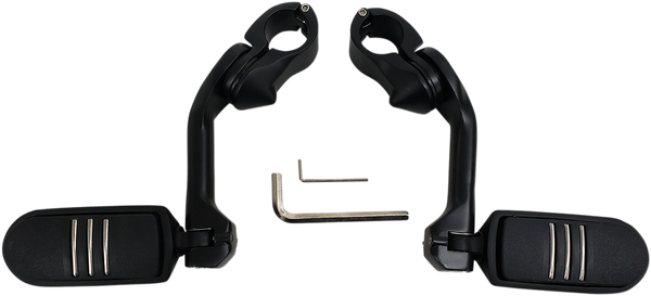 Highway Pegs With Mounting Arms Black, 1, nordicamoto.ro