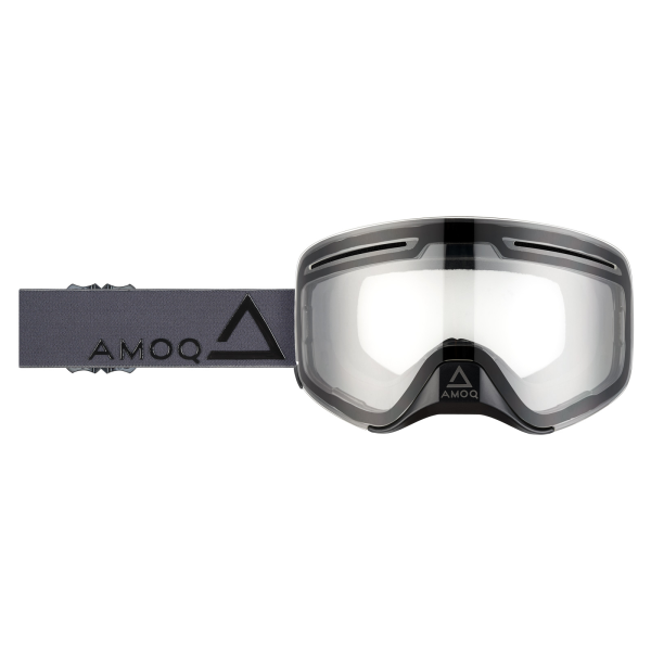 AMOQ Vision Vent+ mágneses síszemüveg, sötét szürke–fekete – átlátszó, 1, nordicamoto.ro