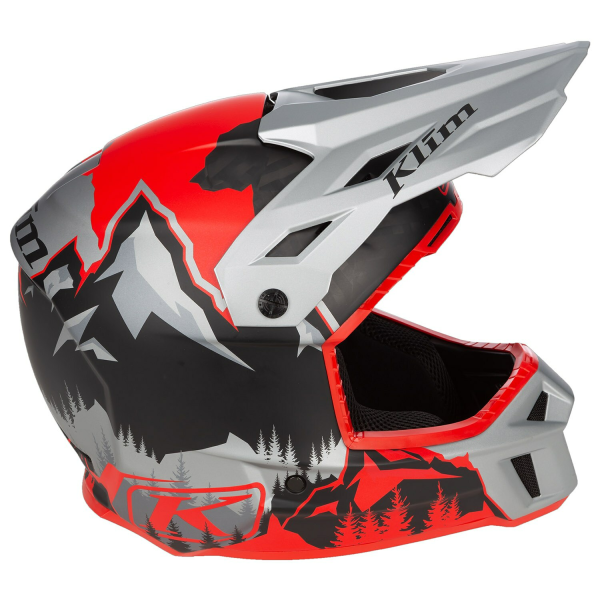 Klim F3 Carbon ECE Unruly fekete–fehér motoros sisak, 82, nordicamoto.ro