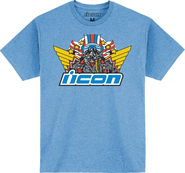 Tricou Icon Flyboy Blue L, 1, nordicamoto.ro