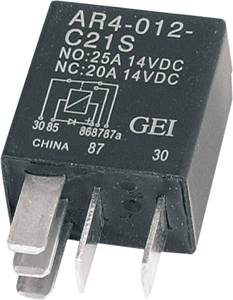 Micro Relay With Diode Black, 1, nordicamoto.ro