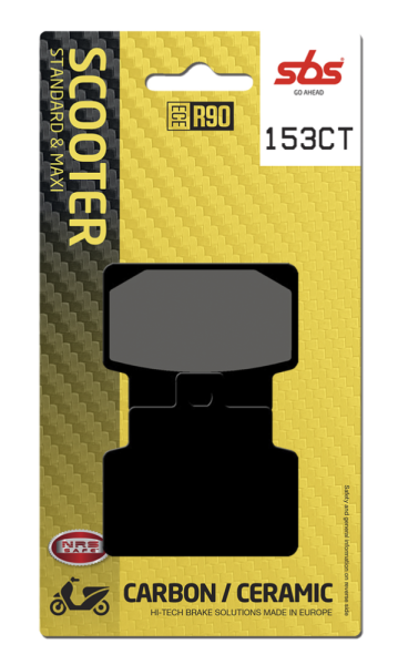 Ct Scooter Carbon Tech Organic Brake Pads, 2, nordicamoto.ro