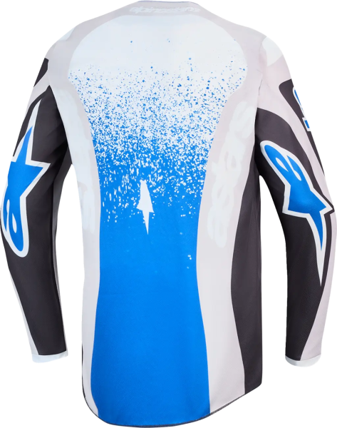 Alpinestars Fluid Drag gyerek póló, szürke/kék, S-es méret, 3, nordicamoto.ro