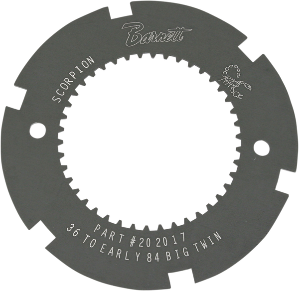 Scorpion Clutch Lock Plate Black, Anodized, 1, nordicamoto.ro