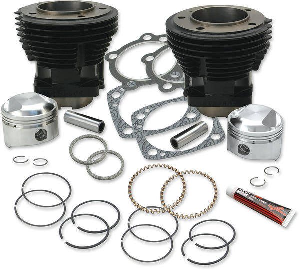 Stock Bore 80(r) Cylinder And Standard Compression Piston Kit Powder-coated, 1, nordicamoto.ro