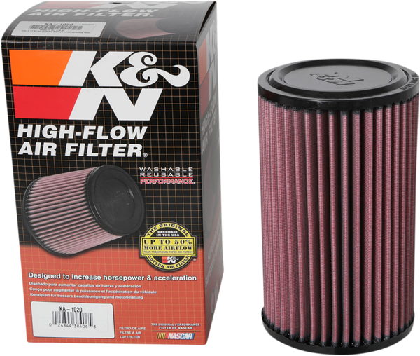 High Flow Replacement Air Filter Black, Red, 3, nordicamoto.ro
