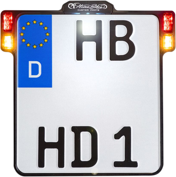 All-inn 2.0 Chrome Lic Plate W/led Light Brk & Rear (a) Chrome, 1, nordicamoto.ro