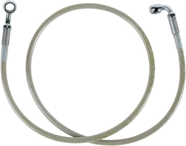 Stainless Steel Brake Line Kit Silver, Clear-coated, 1, nordicamoto.ro