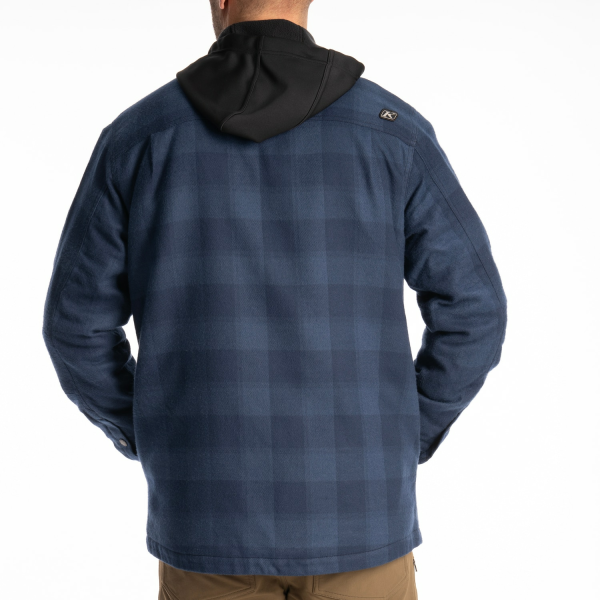 Targhee Fleece Lined Flannel Hoodie Black - Monument (Non-Current), 17, nordicamoto.ro