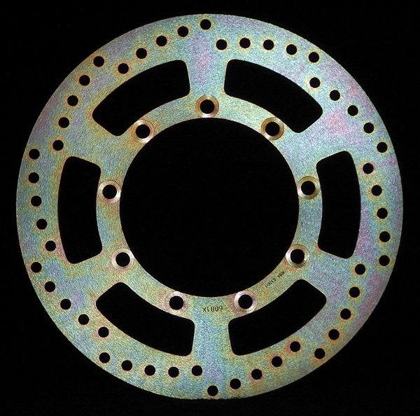Round D-series Fixed Offroad Brake Rotor Gold, Zinc, 1, nordicamoto.ro