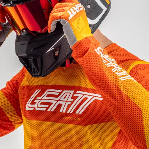 Leatt 5.5 Ultraweld narancssárga póló, L-es méret, 4, nordicamoto.ro