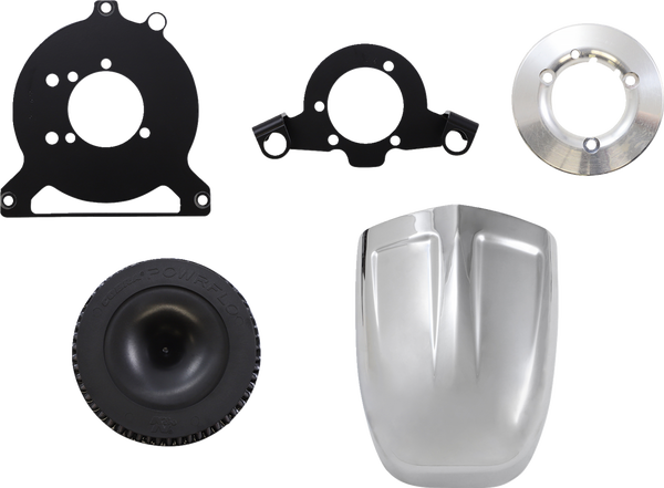 Powrflo Air Intake Kit Silver, 4, nordicamoto.ro
