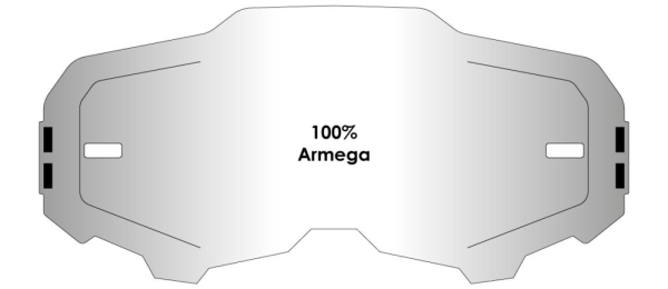 Airscreen lencse, 100% Armega, átlátszó, 3, nordicamoto.ro