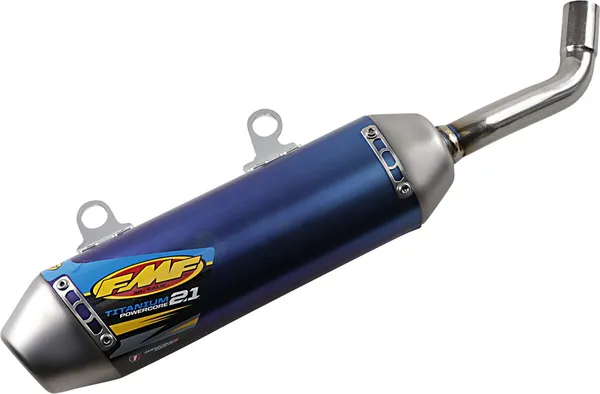 Powercore 2.1 Shorty hangtompító, kék eloxált, 1, nordicamoto.ro