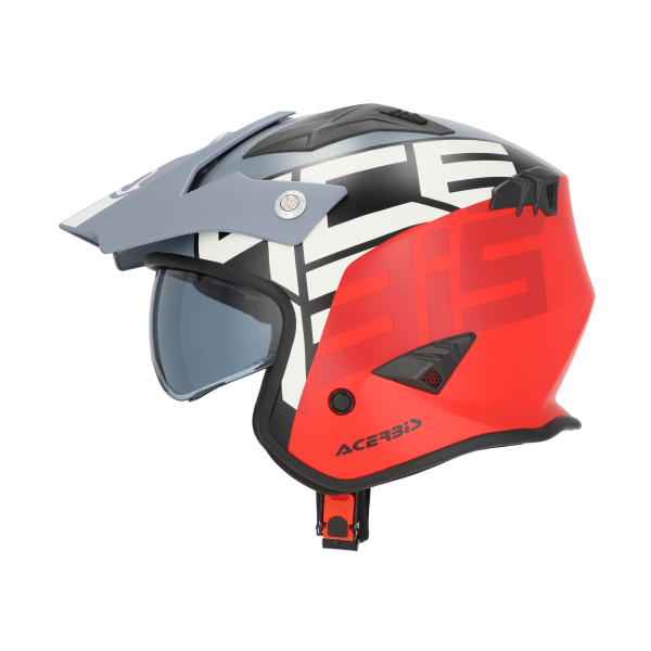 Acerbis Aria Sport Jet sisak, szürke/piros, M-es méret, 8, nordicamoto.ro