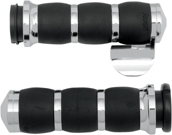 3-ring Velvet Air Grips Black, 1, nordicamoto.ro